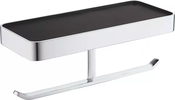 Бумагодержатель двойной с полкой WONZON & WOGHAND LOTTE WW-8356A хром