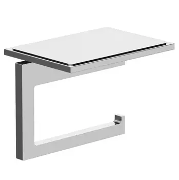 Бумагодержатель Kludi Vela C 3197105 с полкой, хром