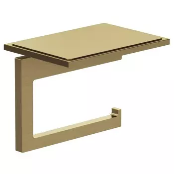 Бумагодержатель Kludi Vela C 31971N0 с полкой, золото