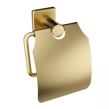 Бумагодержатель с крышкой для унитаза WONZON & WOGHAND WW-V1802-BG золото
