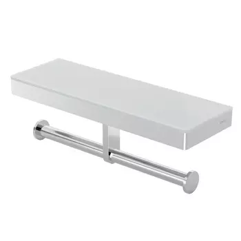 Бумагодержатель с полкой Black&White GA-9622C хром