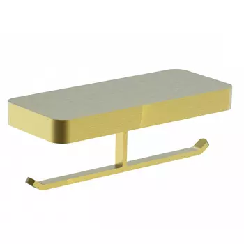 Бумагодержатель с полкой WONZON & WOGHAND LOTTE WW-8356-BG золото