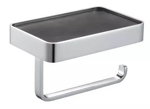 Бумагодержатель с полкой WONZON & WOGHAND WW-9536 хром