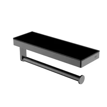 Бумагодержатель с полочкой Black&White GA-9603GM черный