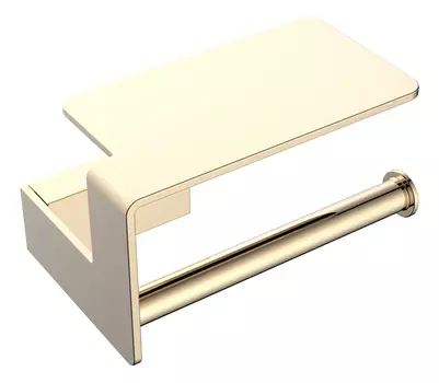 Бумагодержатель с полочкой Boheme Q 10941-G золото