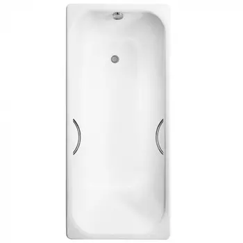 Чугунная ванна Delice Aurora 170x70 DLR230605R с отверстиями под ручки, белая