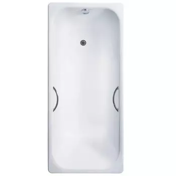 Чугунная ванна Delice Aurora 170x75 DLR230606R с отверстиями под ручки, белая