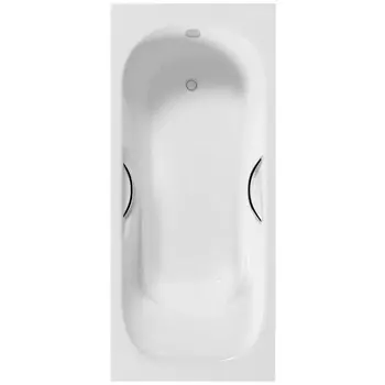 Чугунная ванна Delice Malibu 150x75 DLR230607R с отверстиями под ручки, белая