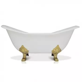 Чугунная ванна Magliezza Julietta 183x78 белая, ножки золото