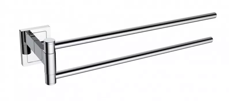 Держатель для полотенец двойной CeramaLux Gamma 38 см 12314 хром, поворотный