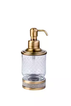 Диспенсер для жидкого мыла Boheme Royal Cristal 10929-BR бронза