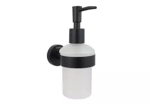 Дозатор Aquatek Вега AQ4005MB черный матовый, матовое белое стекло