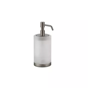 Дозатор для жидкого мыла Gessi Emporio Accessories 38839#149 сатинированное стекло, цвет: Finox Brushed Nickel