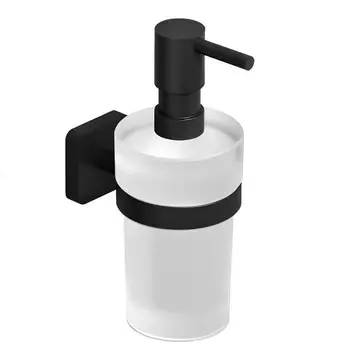 Дозатор для жидкого мыла Kludi Vela S 2597639 черный матовый