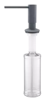 Дозатор для жидкого мыла Paulmark Decus D004-GRM серый металлик