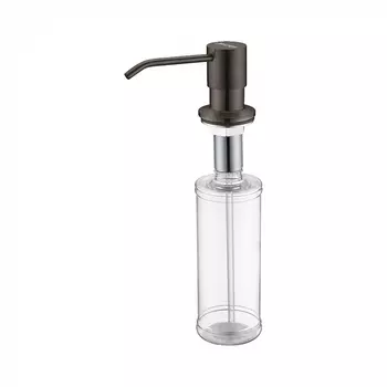 Дозатор для жидкого мыла Paulmark Rein D002-GM 350 мл вороненая сталь
