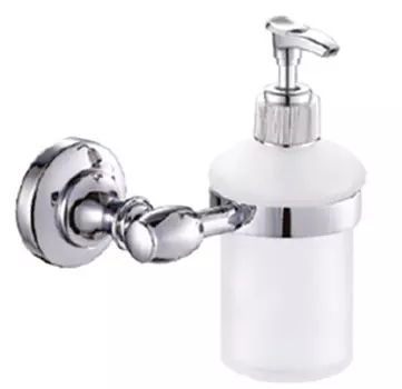 Дозатор стекло матовое CeramaLux Bianco 52012 хром