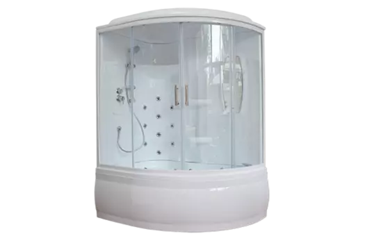 Душевой бокс Royal Bath 140х95 RB140ALP-T-L стекло прозрачное, профиль белый