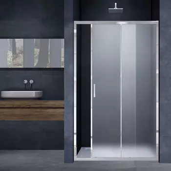 Душевая дверь 120 см Vincea Alpha VDS-3AL120MT профиль хром, стекло текстурное