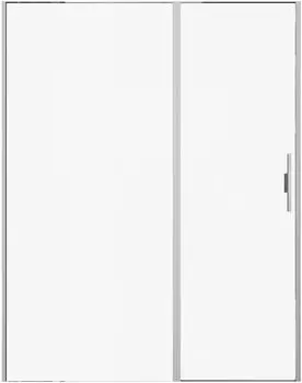 Душевая дверь Allen Brau Priority 160 см 3.31038.BA стекло прозрачное, профиль серебро браш