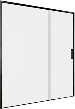 Душевая дверь Aquanet Pleasure Evo 160 см AE65-N160-BT стекло прозрачное, профиль черный