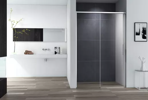 Душевая дверь Cezares Duet Soft-m DUET SOFT-M-BF-1-120-C-Cr 195, прозрачная, профиль хром