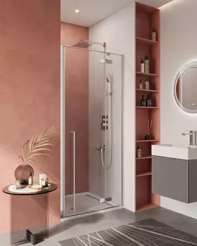 Душевая дверь Cezares Liner 100x195 LINER-B-12-100-C-Cr-R стекло прозрачное, профиль хром