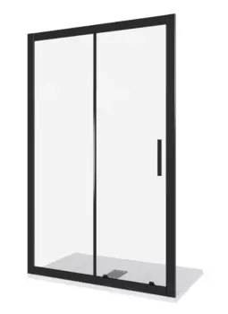 Душевая дверь Good Door Cofe 110х190 WTW-110-C-B стекло прозрачное, профиль черный