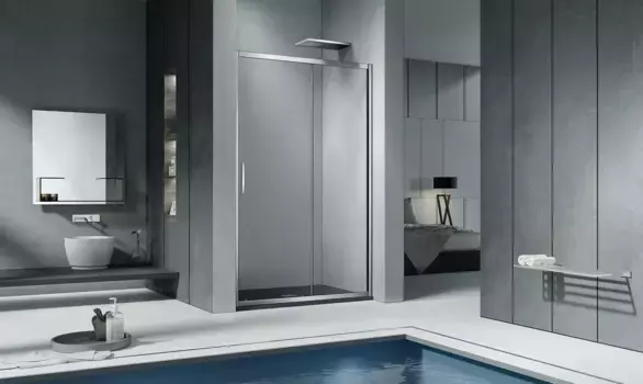 Душевая дверь Good Door Cofe 130х190 WTW-130-C-CH стекло прозрачное, профиль хром