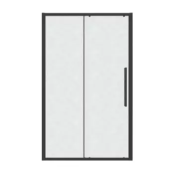 Душевая дверь в нишу Grossman Cosmo 130x195 100.K33.02.130.21.02 стекло шиншилла, профиль черный матовый