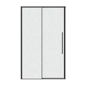 Душевая дверь в нишу Grossman Galaxy 100x195 100.K33.01.100.21.02 стекло шиншилла, профиль черный матовый