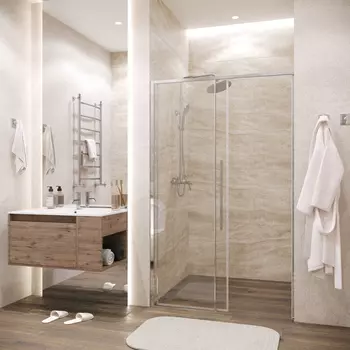 Душевая дверь в нишу Grossman Galaxy 130x195 100.K33.01.130.10.00 стекло прозрачное, профиль хром