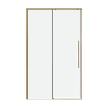 Душевая дверь в нишу Grossman Galaxy 140x195 100.K33.01.140.32.00 стекло прозрачное, профиль золото сатин