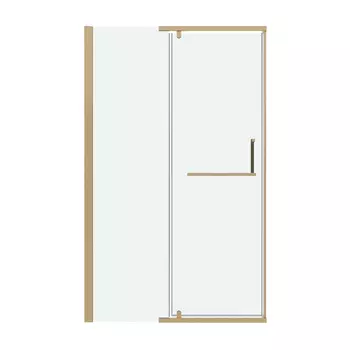 Душевая дверь в нишу Grossman Pragma 100x195 100.K33.03.100.32.00 стекло прозрачное, профиль золото сатин