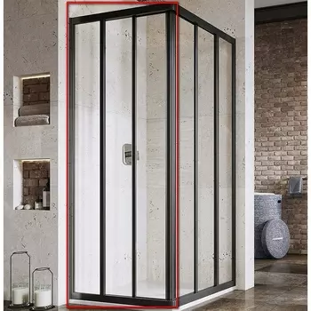 Душевая дверь Ravak ASRV3-90 черный+Transparent