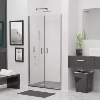 Душевая дверь в нишу RGW Leipzig 100x195 LE-06 стекло прозрачное, профиль хром