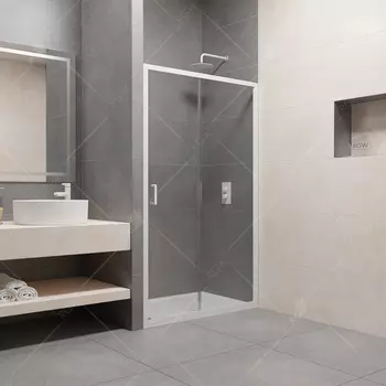 Душевая дверь в нишу RGW Passage PA-14W 150 см профиль белый, стекло прозрачное