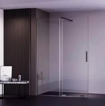 Душевая дверь Veconi Premium Trento 100x200 PTDW-50GR-100-01-C4 стекло прозрачное, профиль графит