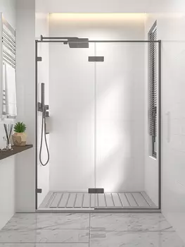 Душевая дверь Veconi Premium Trento 120x200 Alassio GR AL-120-00-GR-C4 стекло прозрачное, профиль графит