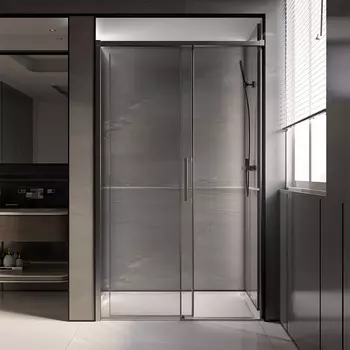 Душевая дверь Veconi Premium Trento 140х200 PTD40-GR-140-01-C4 стекло прозрачное, профиль графит