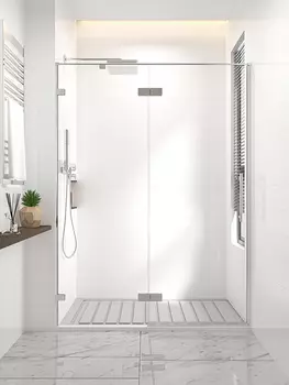 Душевая дверь Veconi Premium Trento 140x200 Alassio CH AL-140-00-CH-C4 стекло прозрачное, профиль хром