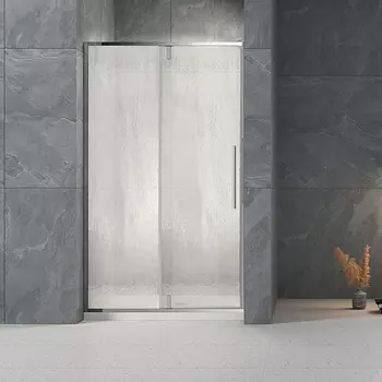 Душевая дверь в нишу Veconi Vianno 110x195 VN34R-110-06-C7 стекло дождь, профиль хром