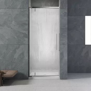 Душевая дверь в нишу Veconi Vianno 90x195 VN33R-90-06-C7 стекло дождь, профиль хром