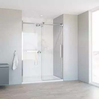 Душевая дверь Vincea Como Soft 150x195 VDS-1CS150CL стекло прозрачное, профиль хром