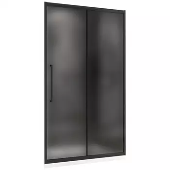Душевая дверь в нишу Abber Schwarzer Diamant 160x195 AG30160BMH стекло матовое, профиль черный