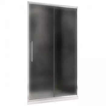 Душевая дверь в нишу Abber Schwarzer Diamant 170x195 AG30170MH стекло матовое, профиль хром