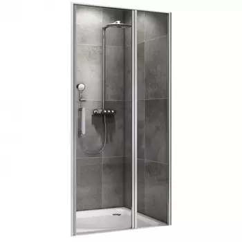 Душевая дверь в нишу Abber Sonnenstrand 120x195 AG04120S стекло прозрачное, профиль хром