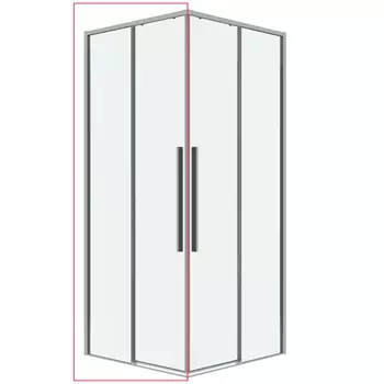 Душевая дверь в нишу Grossman Galaxy 110x195 1/2.K33.01.11.10.00 стекло прозрачное, профиль хром