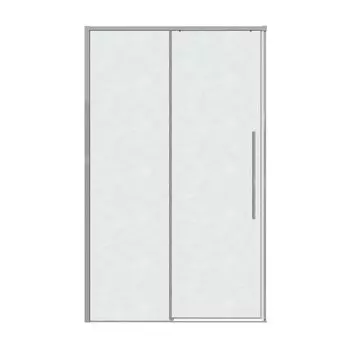 Душевая дверь в нишу Grossman Galaxy 140x195 100.K33.01.140.10.02 стекло шиншилла, профиль хром