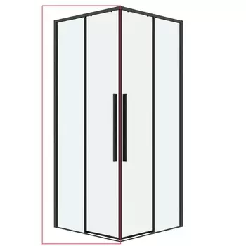 Душевая дверь в нишу Grossman Galaxy 80x195 1/2.K33.01.80.42.00 стекло прозрачное, профиль графит сатин